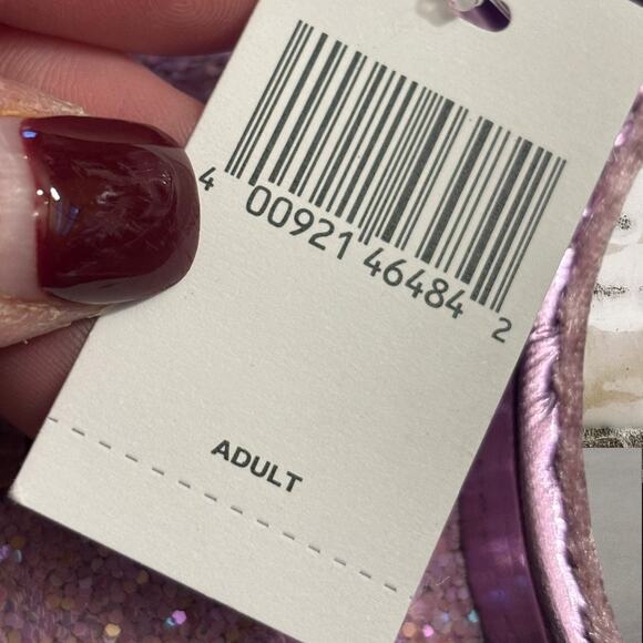 Disney Parks NWT Minnie Mouse Ears Headband Lilac Purple Lavender Metallic Bow - Picture 3 of 3